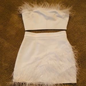 White Two Piece Fashion Nova Set